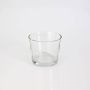 Large tealight holder ALENA, glass, clear, 3.3"/8,5cm, Ø4"/10cm
