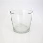 Planter ALENA of glass, clear, 6"/16cm, Ø 7"/17cm