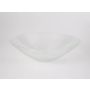 Glass fruit bowl MAJVI, clear, 3"/7,5cm, Ø10"/25,5cm