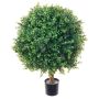 Artificial plant Boxwood tree TOM, natural trunk, 28"/70cm, Ø 20"/50cm