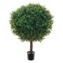 Artificial plant Boxwood tree TOM, natural trunk, 3ft/90cm, Ø 28"/70cm
