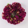 Artificial hydrangea wreath MEJA, pink, Ø14"/35cm