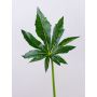 Artificial aralia leaf HANK, green, 26"/65cm