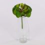 Artificial aeonium GERTRUDE on spike, green-red, 5.1"/13cm