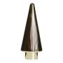 Decorative Glass Christmas tree RICON, metallic, gold, 26cm, Ø9,5cm