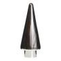 Decorative Glass Christmas tree RICON, metallic, silver, 31,5cm, Ø11,5cm