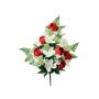 Decorative arrangement of peony and cymbidium orchid VARUNA, spike, red-cream, 24"/60cm