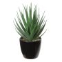 Artificial agave decipiens KNUT, planter, green-red, 7.1"/18cm