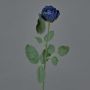 Artificial rose FREIDA, Eco Collection, royal blue, 24"/60cm, Ø1.6"/4cm