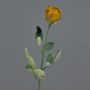 Artificial rose FREIDA, Eco Collection, orange-yellow, 24"/60cm, Ø1.6"/4cm