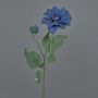 Artificial flower branch Dahlia GINGER, Eco Collection, royal blue, 24"/60cm, Ø4"/10cm