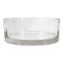 VERA OCEAN glass snack bowl, clear, 8 cm, Ø20 cm