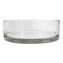 VERA OCEAN glass decorative bowl, clear, 8cm, Ø25cm