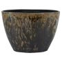 ELIEL oval ceramic plant pot cover, speckled, brown-blue, 32x15x22cm