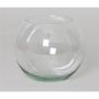 Bulbous glass vase TOBI OCEAN, clear, 5.1"/13cm, Ø5.9"/15cm