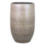 AGAPE decorative vase, ceramic, with grain effect, white-brown, 40cm, Ø26cm