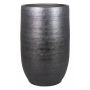 AGAPE decorative vase, ceramic, with grain effect, black, 50cm, Ø32cm