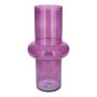 ELSABEA flower vase, glass, recycled, clear violet, 31cm, Ø15cm