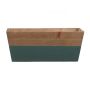 Flower box ARNFRIED, wood, green-brown, 25x13x10cm
