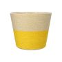 NERIONKO DUO plant basket, beige-yellow, 13cm, Ø15.5cm
