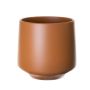 ZIOKA ceramic flower pot, matt caramel, 20.8 cm, Ø23.5 cm