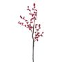 Artificial branch Japanese rose FRULKA with rose hips, red, 24"/60cm