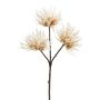 Artificial branch Globe thistle TRELON, cream, 14"/35cm
