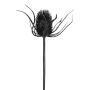Artificial flower: DRINTA thistle, black, 30"/75cm