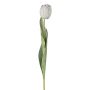 Decorative flower tulip GUSNAV, white, 20"/50cm, Ø2"/5cm