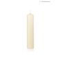 Altar candle NADEGE made from 100% ceresin, ivory, 24"/60cm, Ø3.1"/8cm, 256h - Made in Germany