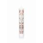 Advent calendar pillar candle LAMBERTINA, Advent days photo print, white and multicoloured, 26.5 cm, Ø5 cm – Made in Germany