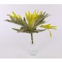 Plastic staghorn fern FIGARO on spike, green-yellow, 14"/35cm, Ø12"/30cm