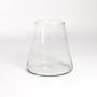 Candle jar cone shape MAX, clear, 6.3"/16cm, Ø4"/10cm