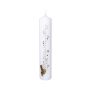 Advent calendar pillar candle KEEVA, screen-printed Advent dates, white and gold, 26.5 cm, Ø5 cm – Made in Germany