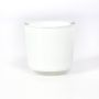 Candle glass for tea lights NICK, white, 3.1"/8cm, Ø3.1"/8cm