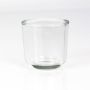 Candle glass for tea lights NICK, clear, 3.1"/8cm, Ø3.1"/8cm
