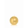 Ball wax candle ROSELLA, gold, Ø2.4"/6cm, 10h - Made in Germany