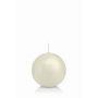 Ball wax candle MAEVA, ivory, Ø2.8"/7cm, 16h - Made in Germany