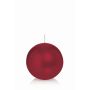 Ball wax candle MAEVA, bordeaux, Ø3.1"/8cm, 25h - Made in Germany
