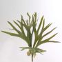 Artificial Staghorn fern GEORGE, spike, green, 16"/40cm, Ø 20"/50cm