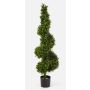 Artificial Boxwood spiral topiary TOM, thick, 4ft/135cm