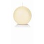 Ball wax candle MAEVA in cellophane foil, ivory, Ø2.8"/7cm, 25h - Made in Germany