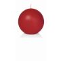 Ball wax candle MAEVA in cellophane foil, dark red, Ø2.8"/7cm, 25h - Made in Germany