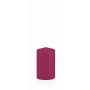 Block candle MAEVA, magenta, 4"/10cm, Ø2.4"/6cm, 33h - Made in Germany