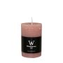 Block candle AURORA, rosewood, 3.5"/9cm, Ø2.3"/5,8cm, 30h - Made in Germany