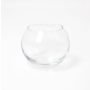 Fish bowl vase TOBI EARTH, clear, 3.1"/8cm, Ø3.7"/9,5cm