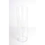 Cylindrical floor vase SANSA EARTH, glass, clear, 24"/60cm, Ø7.5"/19cm