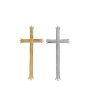 Wax cross ornament LESJA, gold, 10.5 x 4.5 cm