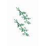 WITALINA wax ornament (twigs), 2 pieces, dark green, 8 x 3 cm