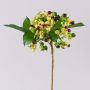 Artificial Elderberry spray HELMA, berries, light green-red, 12"/30cm